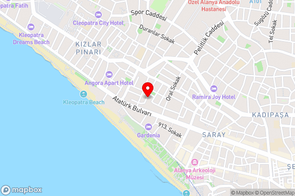 Kleopatra City II - Hotel Location Map