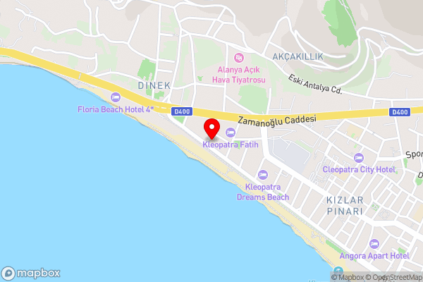 Kleopatra Melissa Hotel - Hotel Location Map