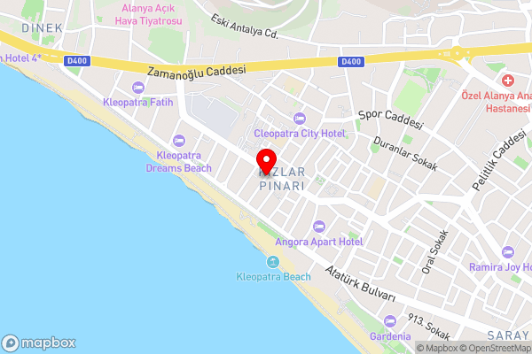 Kleopatra Sahara Hotel - Hotel Location Map
