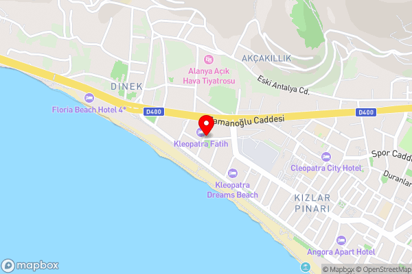 Kleopatra Tuna Apart Hotel - Hotel Location Map