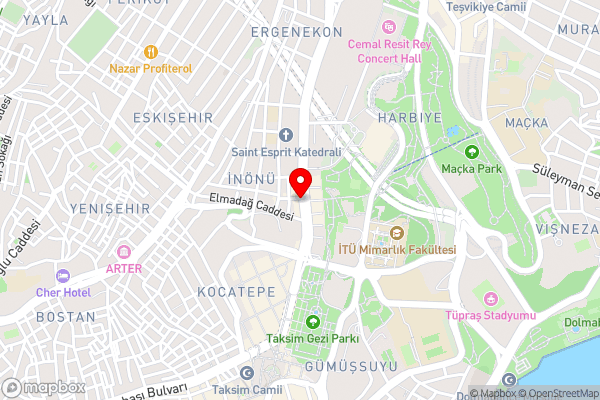 Konak Hotel Taksim - Hotel Location Map
