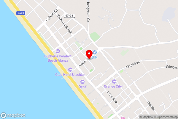 Konak Seaside Tower 110 - Hotel Location Map