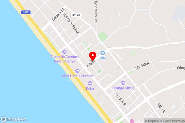 Konak Seaside Tower - Hotel Location Map