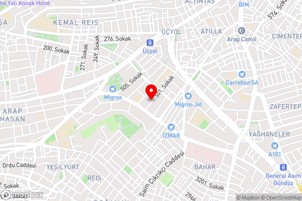 Konakli Apartments Izmir - Hotel Location Map
