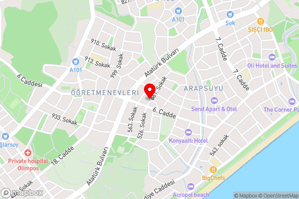 Konyaaltı Furkan Family - Hotel Location Map