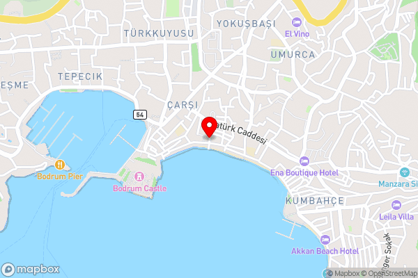 Körfez Pansiyon - Hotel Location Map