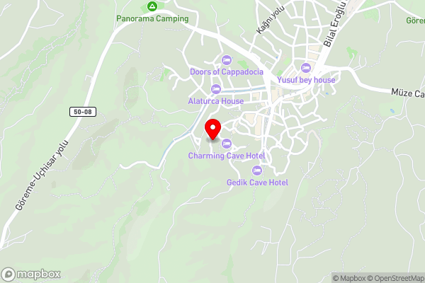 Koza Cave Hotel - Hotel Location Map