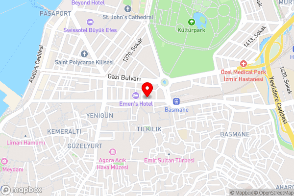 Kozan City Hotel - Hotel Location Map
