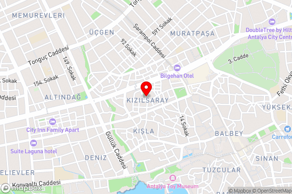 Kriti Hotel Antalya - Hotel Location Map