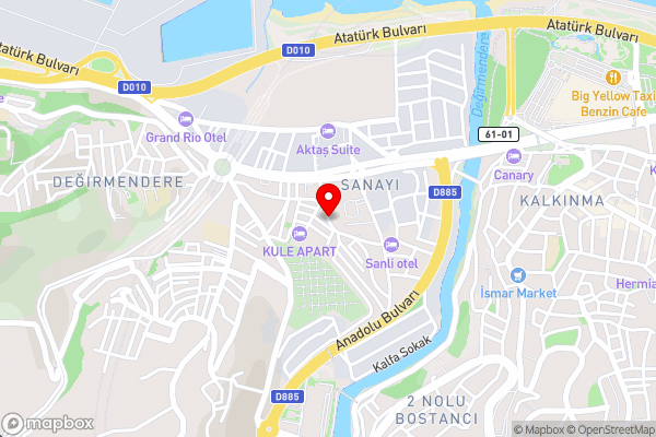 Kule Apart - Hotel Location Map