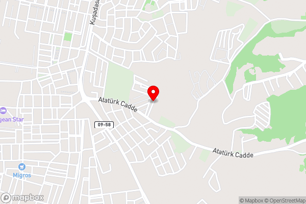 Kusadasi Deniz Yıldızı Sitesi Havuzlu - Hotel Location Map