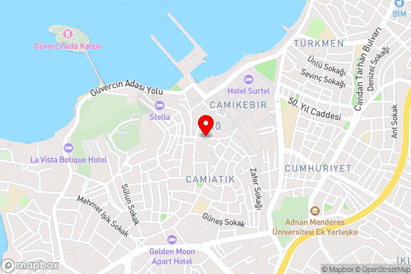Kusadasi Sezgins Boutique Rooms - Hotel Location Map