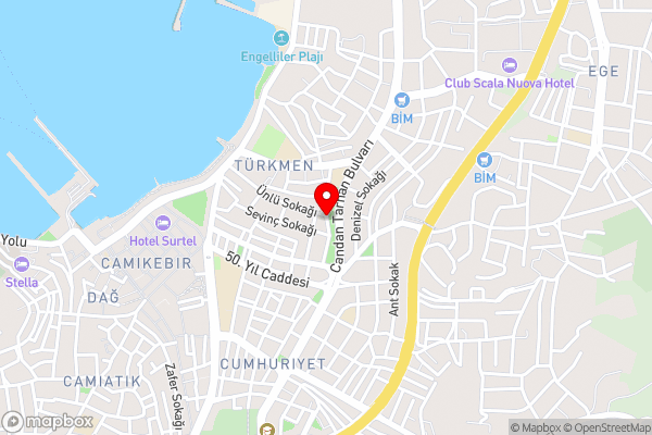 KUŞADASI’NDA SAHİLE 200 METRE - Hotel Location Map