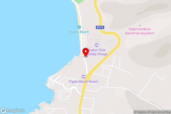 Kustur Club Holiday Village - All Inclusive - Hotel Location Map