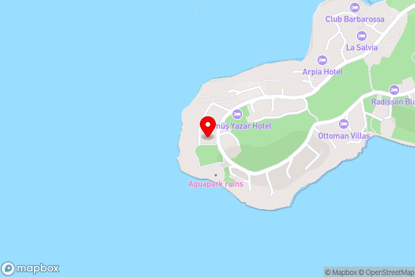 La Kumsal Hotel - Hotel Location Map