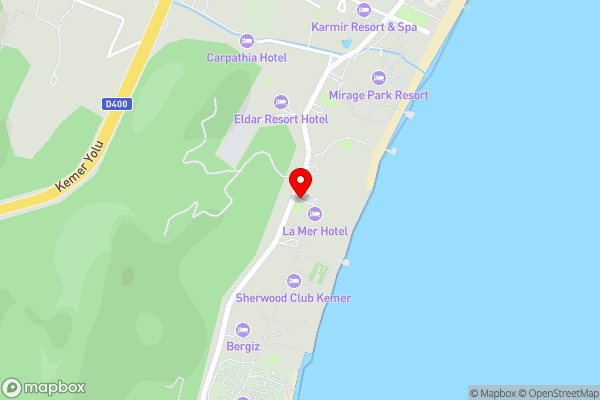 La Mer Hotel - Hotel Location Map