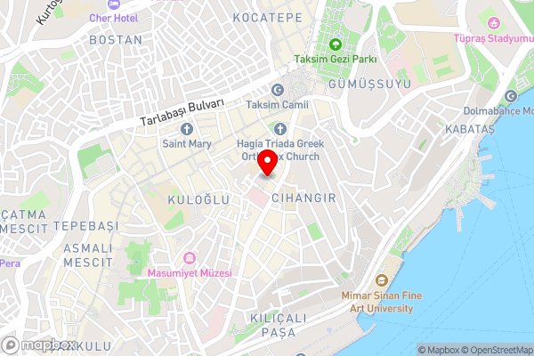 La Pazza Taksim Suit - Hotel Location Map