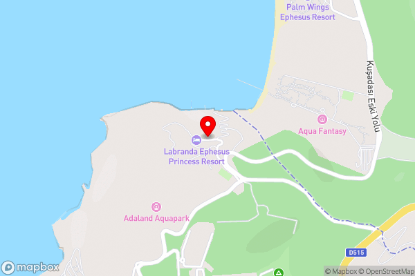 Labranda Ephesus Princess - All Inclusive - Hotel Location Map