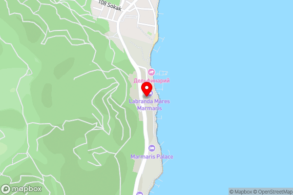 Labranda Mares Marmaris Hotel - Hotel Location Map