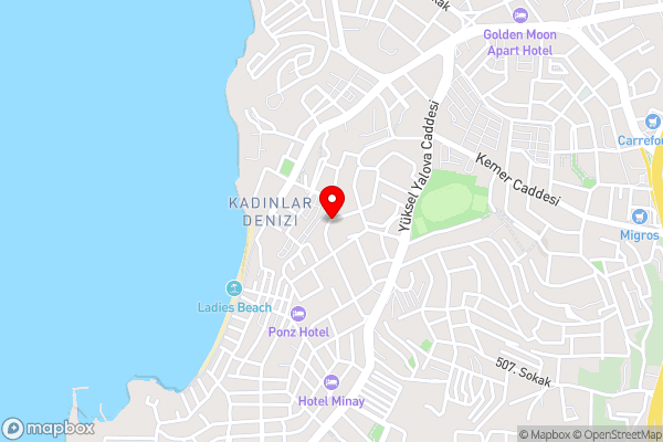 Ladys Beach 2 app - Hotel Location Map