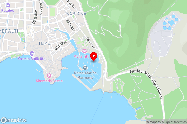 Lagoon 50ft - Hotel Location Map