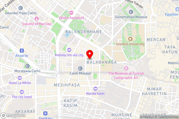 Laleli Gonen Hotel - Hotel Location Map
