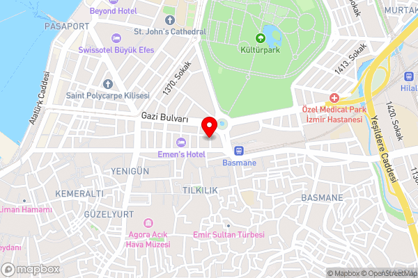 Laleli Hotel Izmir - Hotel Location Map