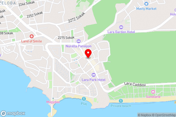 lara camlık apart daire - Hotel Location Map