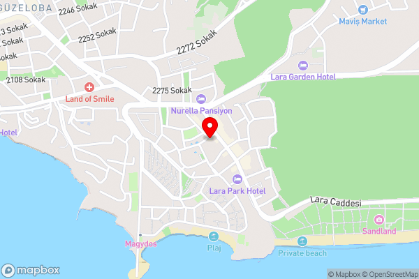 Lara Diamond Hotel - Hotel Location Map