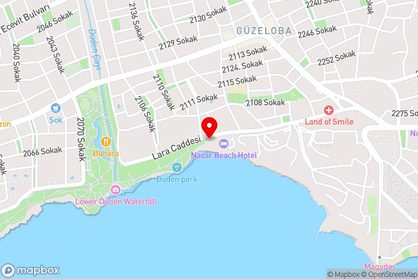 Lara Otel - Hotel Location Map