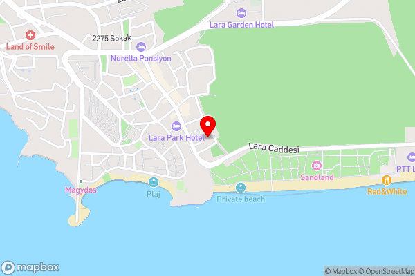 Lara Park Suites - Hotel Location Map