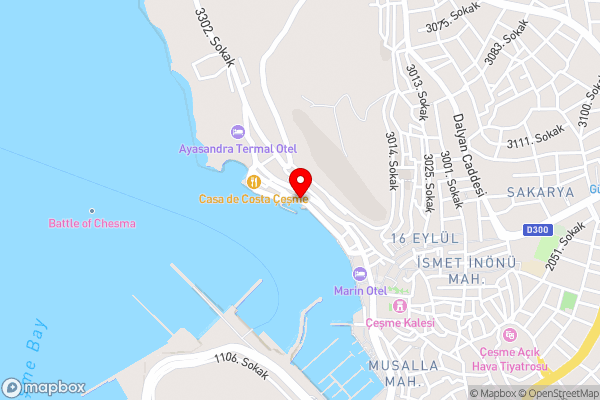 Larimar Hotel Cesme - Hotel Location Map