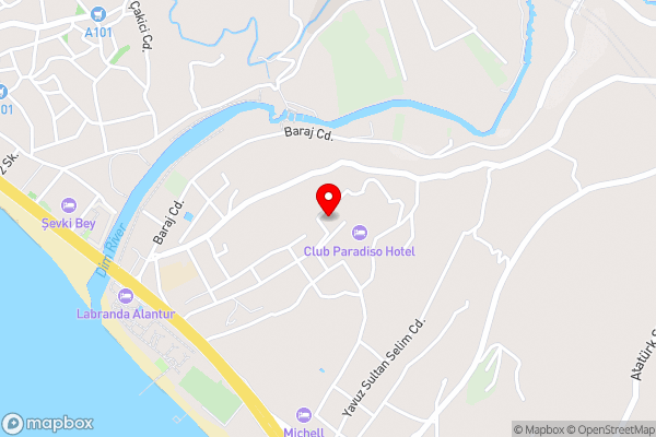 LARİNA HOTEL - Hotel Location Map