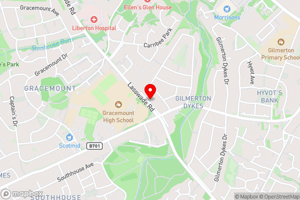 Lasswade Road House - Hotel Location Map