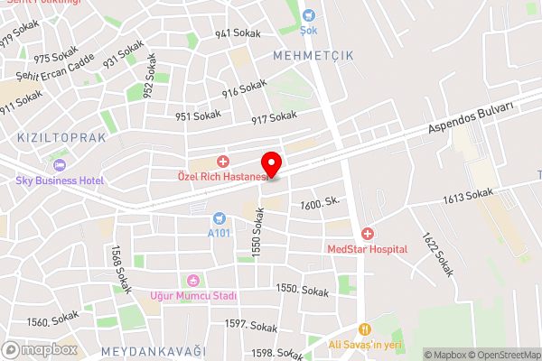 Latanya Palm & SPA Hotel Antalya - Hotel Location Map