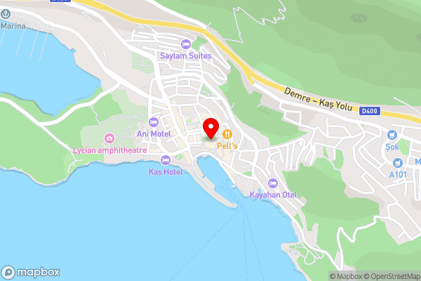 LavantaKaş 2 50 mt to Long Bazaar in Kas Square - Hotel Location Map