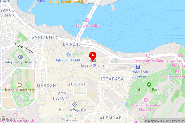 Legacy Ottoman Hotel - Hotel Location Map