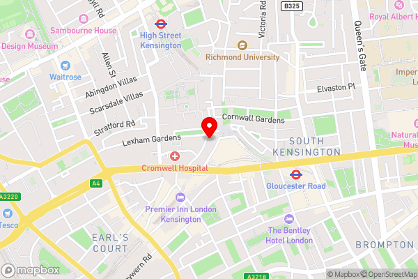 Lexham Gardens by Cheval Maison - Hotel Location Map