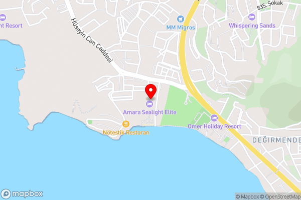 Liberty Kuşadası - Hotel Location Map