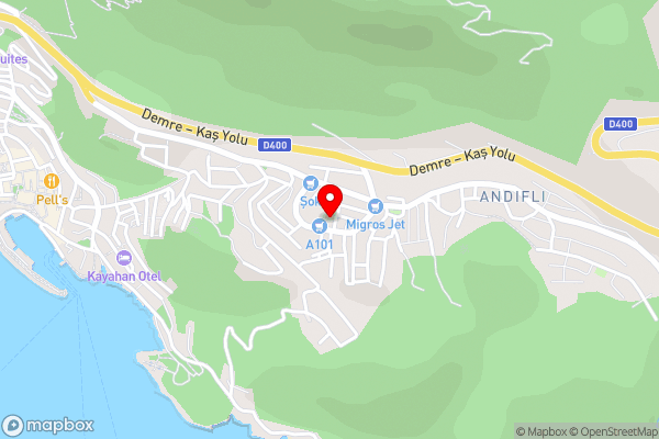 Likya Apart Kaş - Hotel Location Map