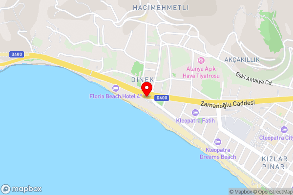 Lila butık hotel alanya - Hotel Location Map