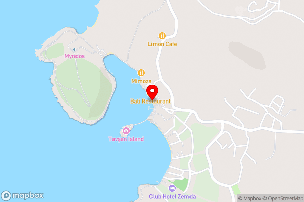 Liman Hotel Gümüslük - Hotel Location Map