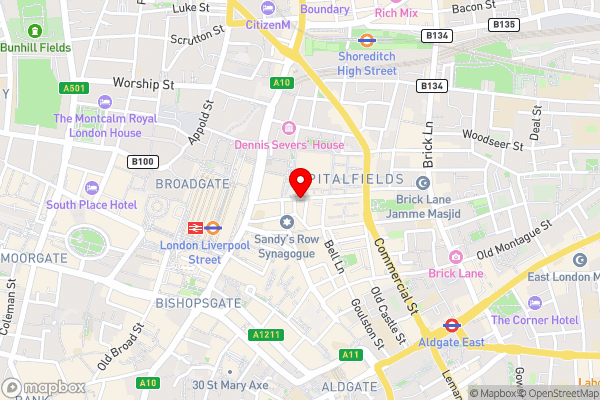 Liverpool Street City Living - Hotel Location Map