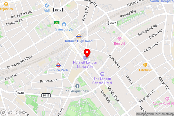 London Marriott Maida Vale - Hotel Location Map