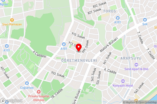 Los Suites - Hotel Location Map