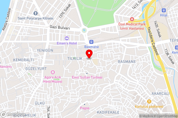 Lotus Garden Hostel Izmir - Hotel Location Map