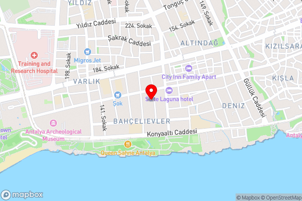 Lovely Apartment near Konyaalti Beach in Muratpasa - Hotel Location Map