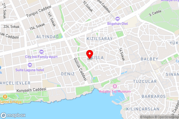Lovely Apartment with Central Location Walking Distance to Beach in Muratpasa, Antalya - Hotel Location Map