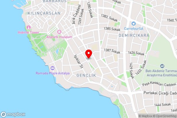 Lovely Duplex Flat near Beach in Muratpasa - Hotel Location Map