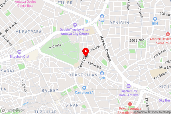 Lovely Flat With Balcony and Excellent Location in Muratpasa, Antalya - Hotel Location Map